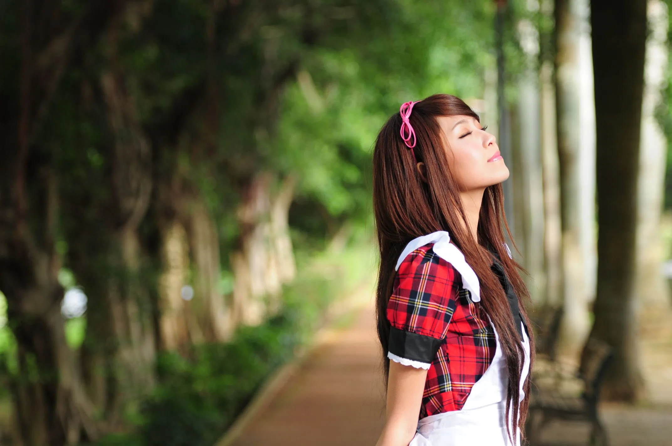 [Buổi chụp ảnh ngoài trời của Beautyleg] Winnie Xiaoxue - Bộ ảnh ngoài trời ngọt ngào và dễ thương trong trang phục hầu gái. - 73