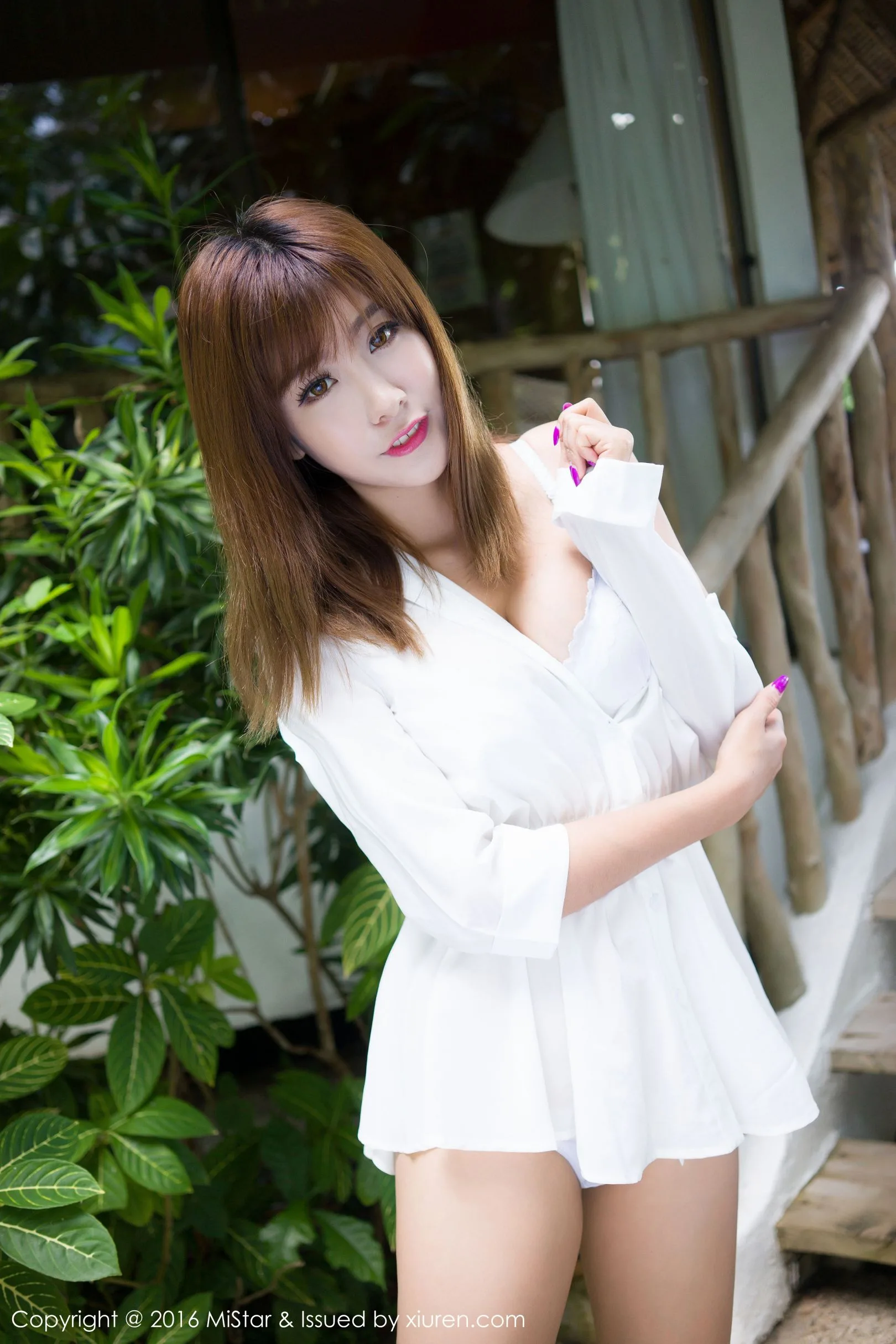 [Câu lạc bộ quyến rũ MiStar] Tập 068 Cheng Xiaofan - Áo sơ mi trắng + Áo tắm - 15